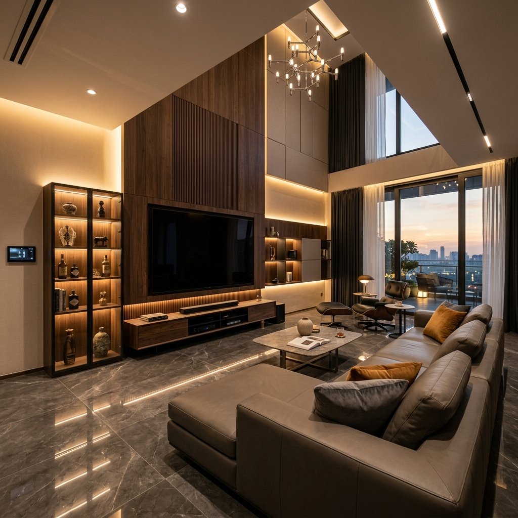 Smart Home Living Room Interior